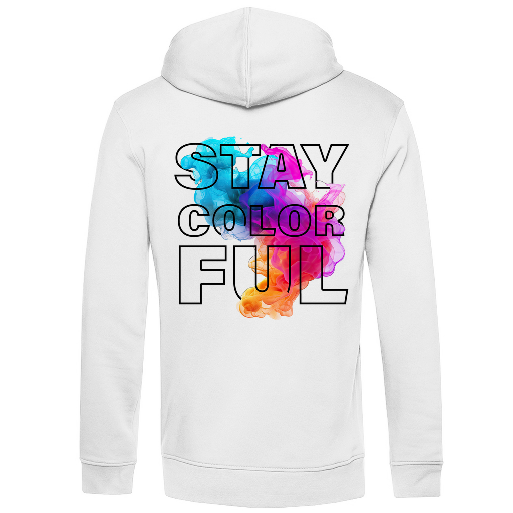Organic premium men's hoodie colorful