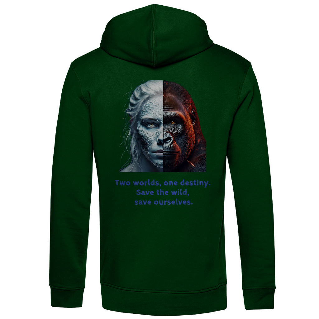 Bio Premium Herren Hoodie two worlds