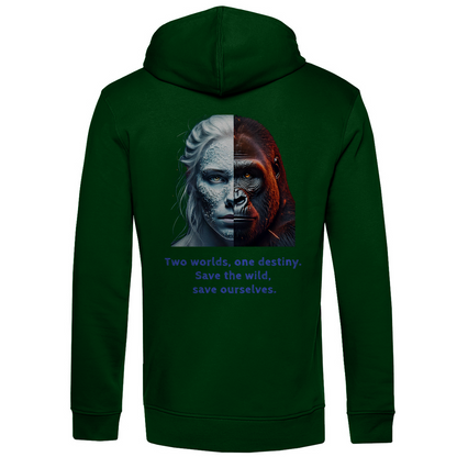 Bio Premium Herren Hoodie two worlds