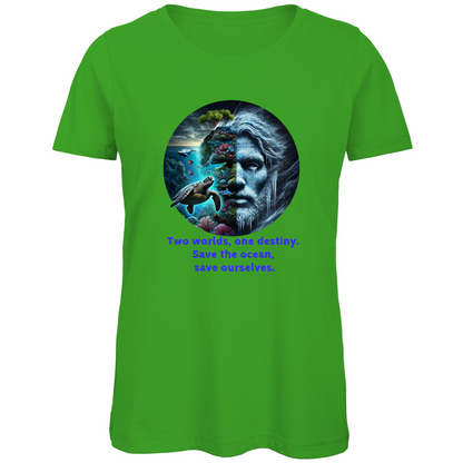 Premium Bio Damen T-Shirt ocean