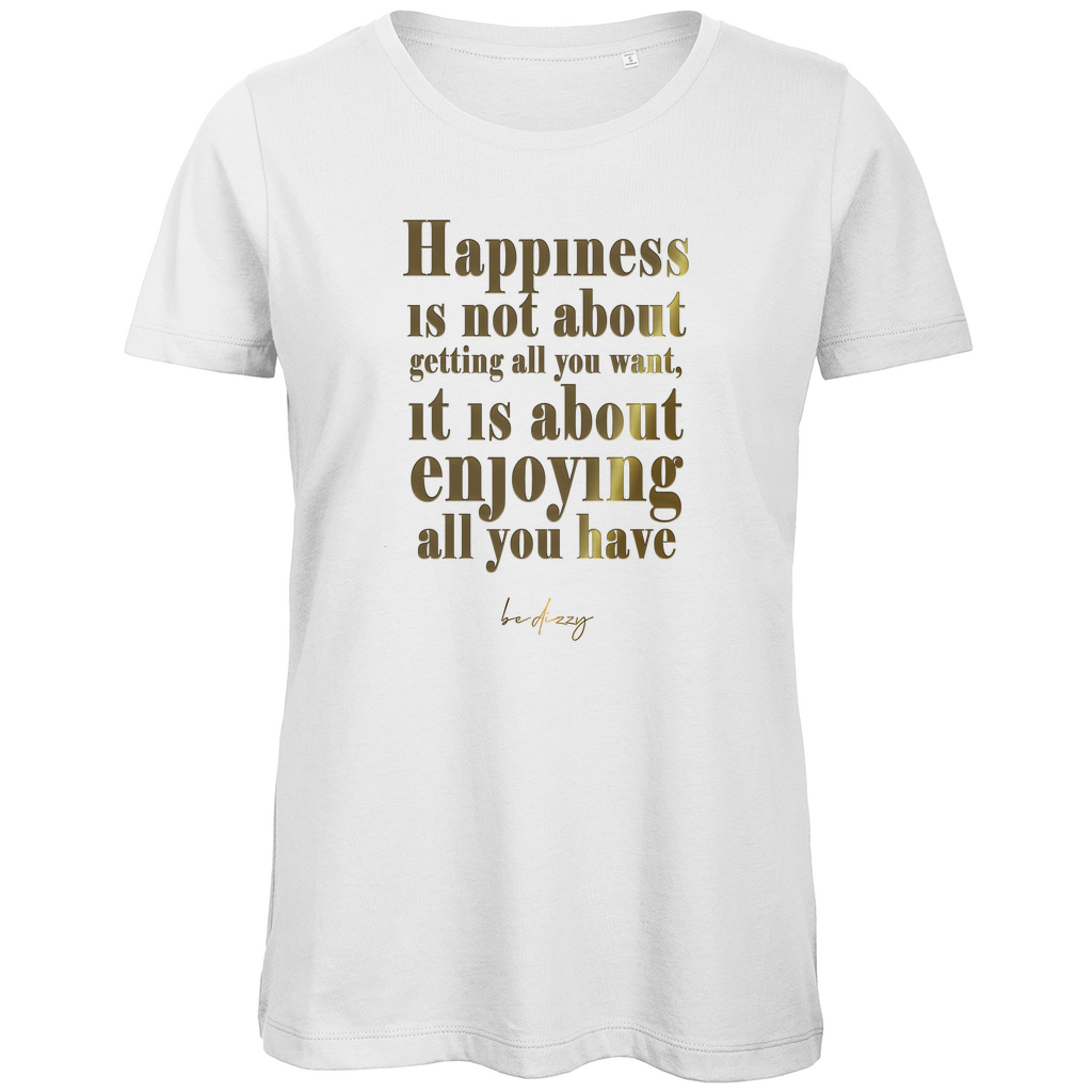 Premium Bio Damen T-Shirt happiness