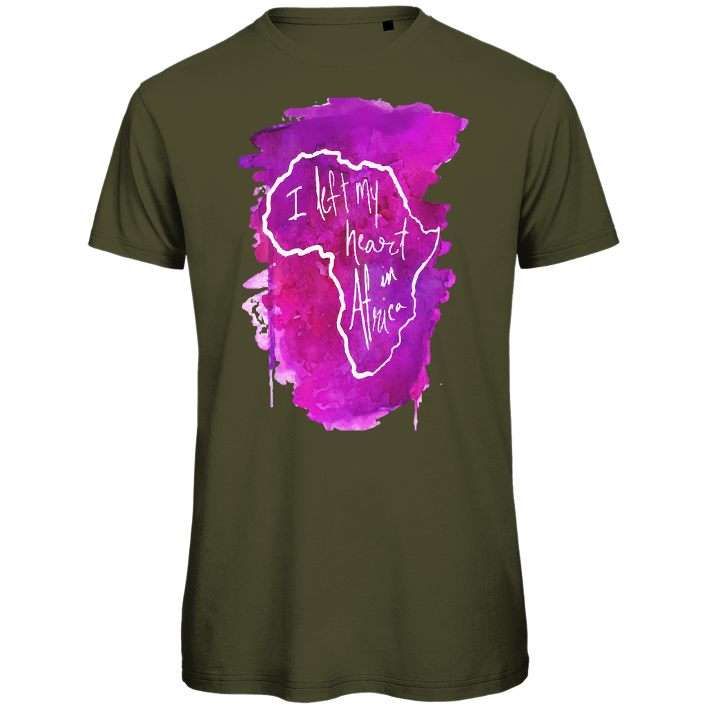 Premium organic men's t-shirt africa pink