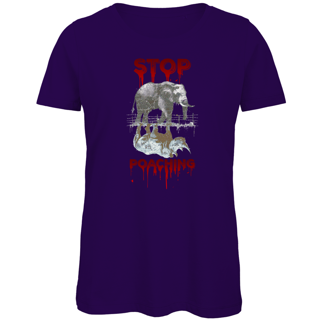 Premium Bio Damen T-Shirt stop poaching