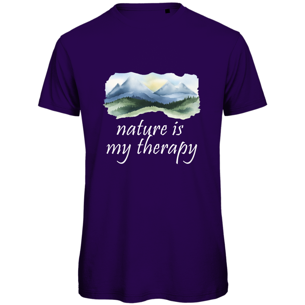 Premium organic men's T-shirt therapy