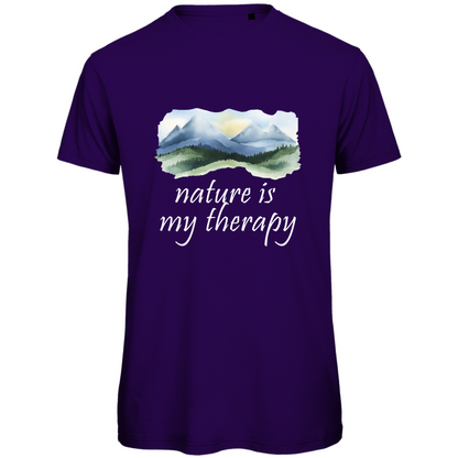Premium organic men's T-shirt therapy
