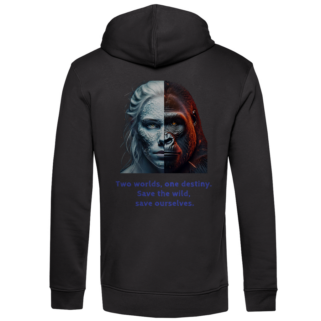 Bio Premium Herren Hoodie two worlds