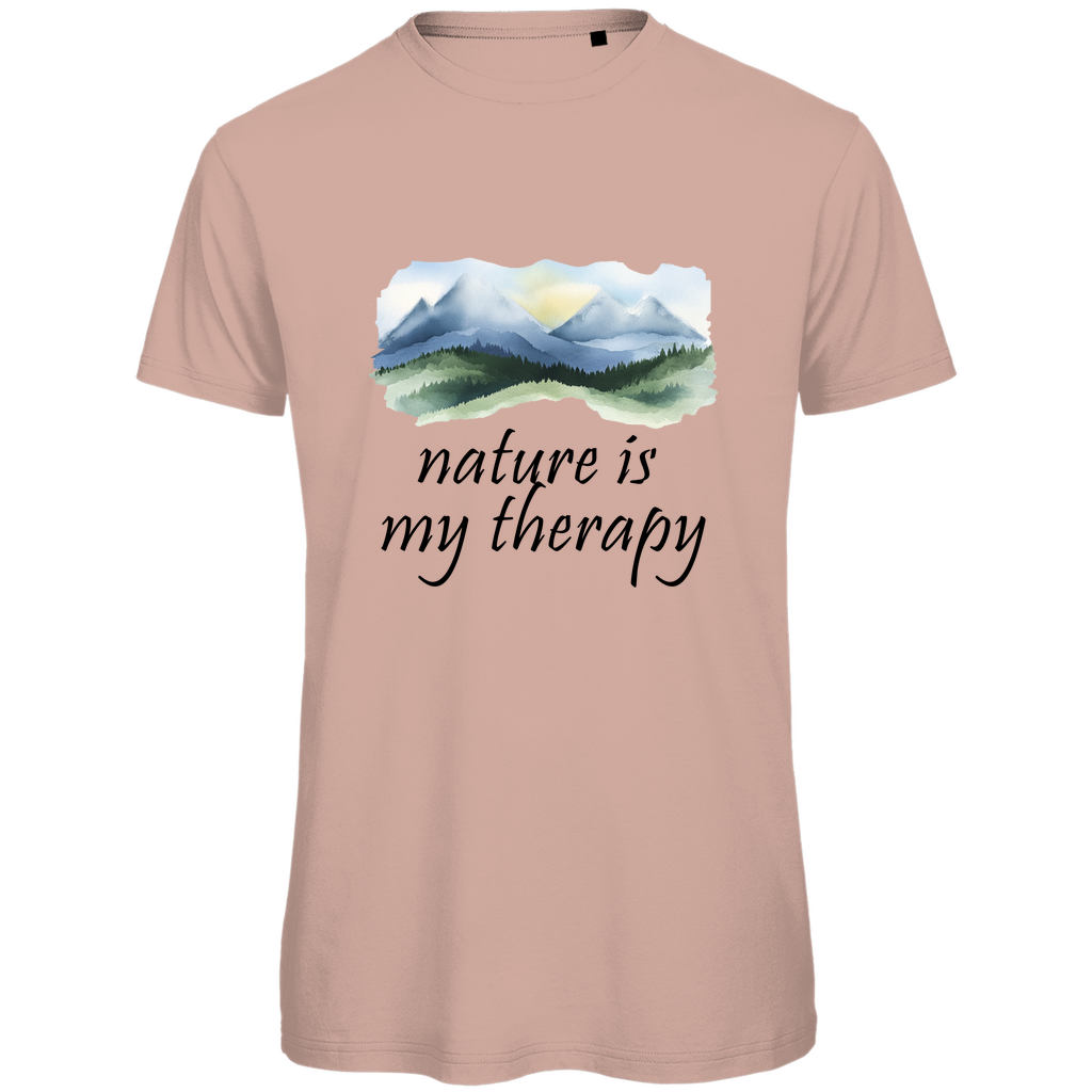 Premium organic men's T-shirt therapy