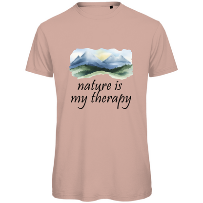 Premium organic men's T-shirt therapy