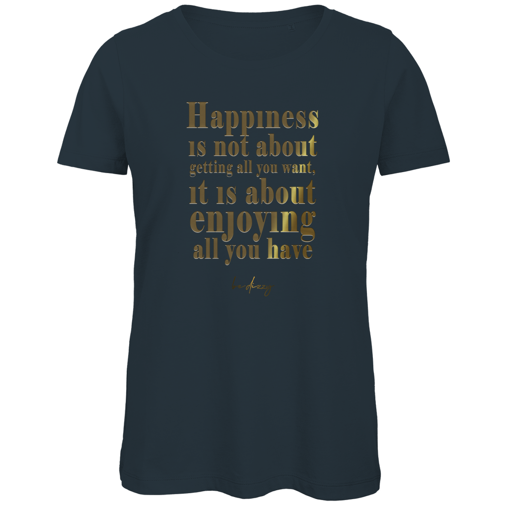 Premium Bio Damen T-Shirt happiness