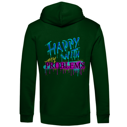 Bio Premium Herren Hoodie happy