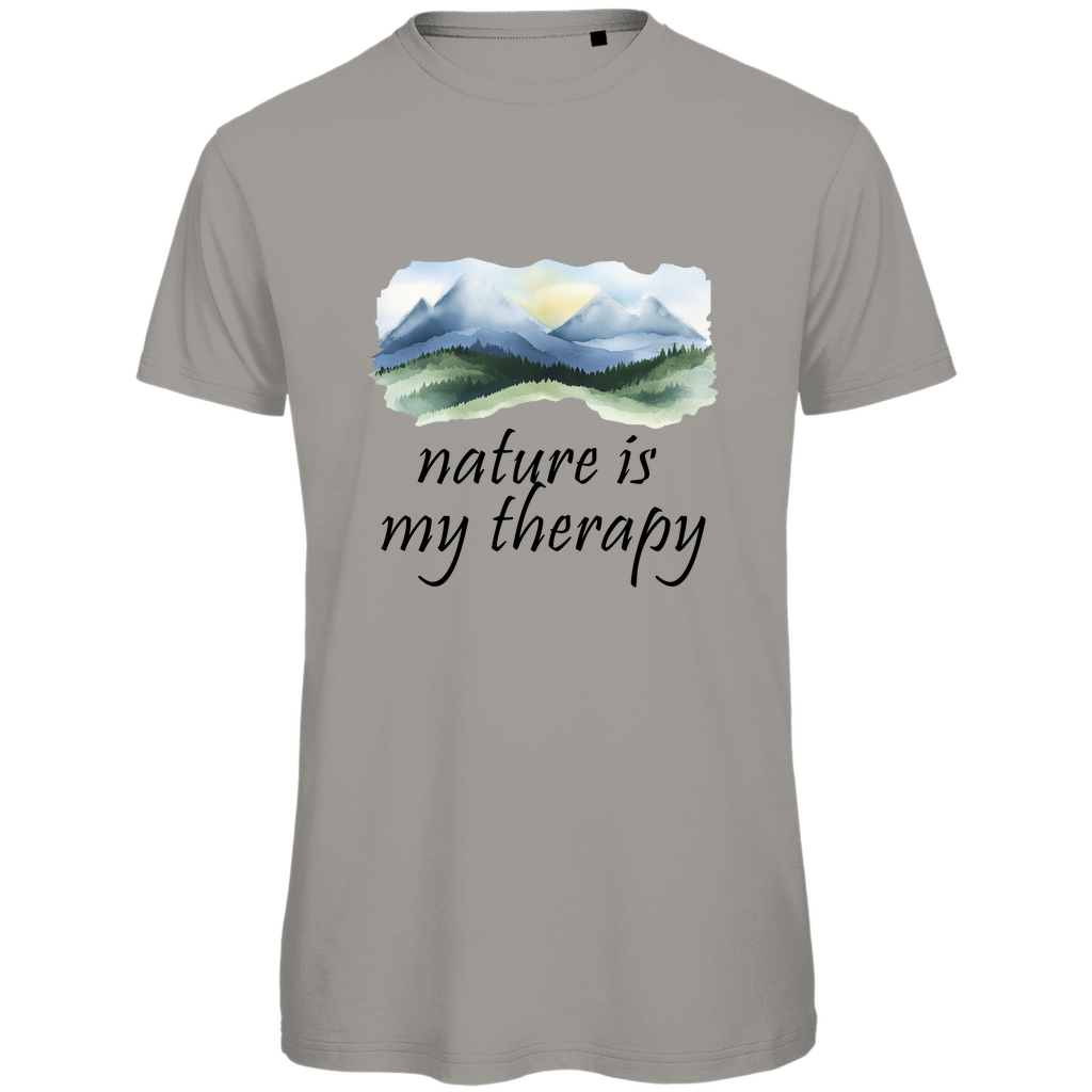Premium organic men's T-shirt therapy