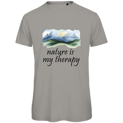 Premium organic men's T-shirt therapy