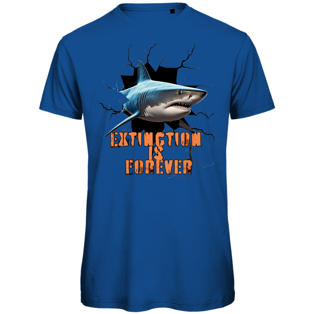 Premium organic men's t-shirt shark