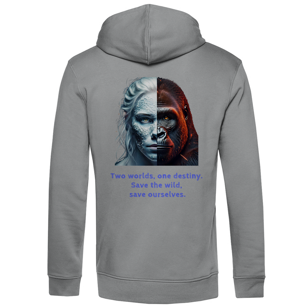 Bio Premium Herren Hoodie two worlds