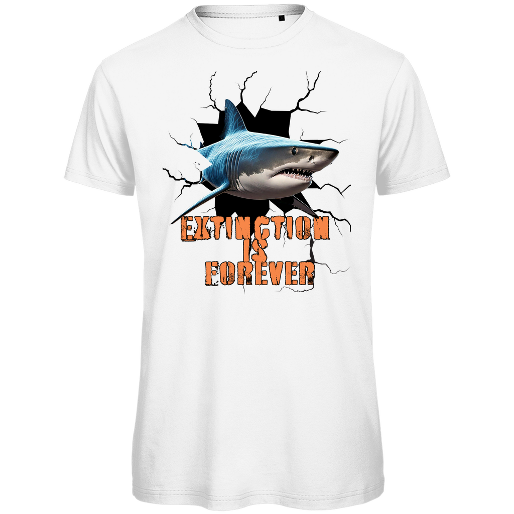 Premium organic men's t-shirt shark