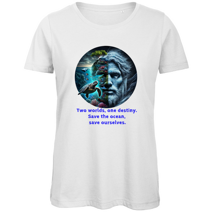 Premium Bio Damen T-Shirt ocean