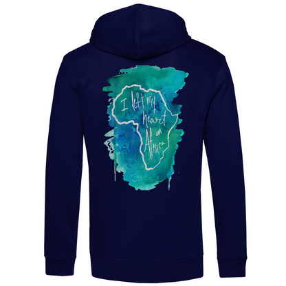 Bio Premium Herren Hoodie africa blue