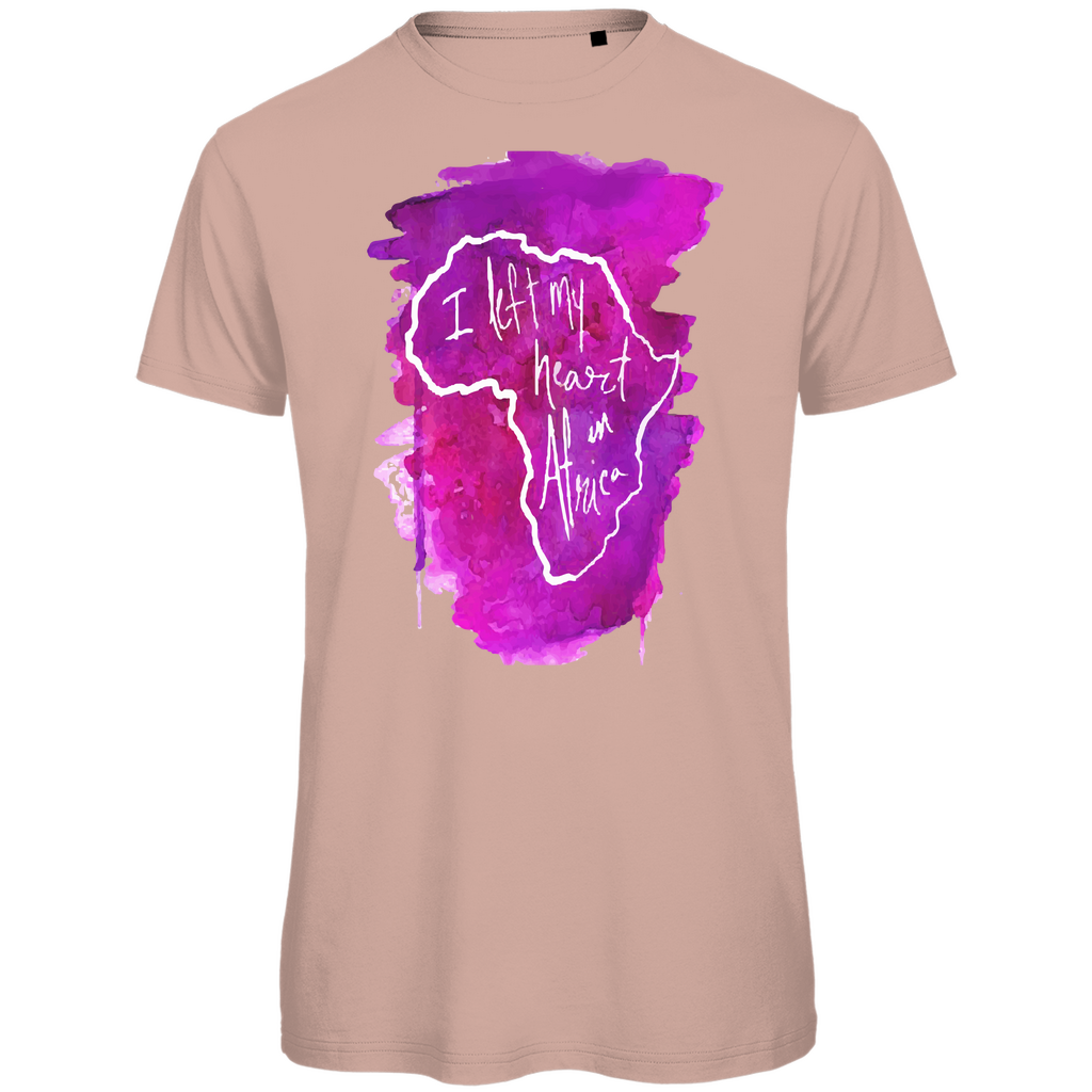 Premium organic men's t-shirt africa pink