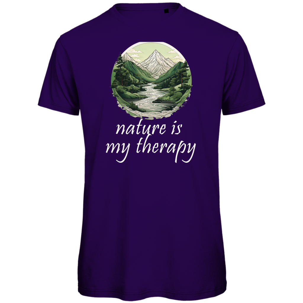 Premium organic men's T-shirt therapy