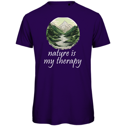 Premium organic men's T-shirt therapy