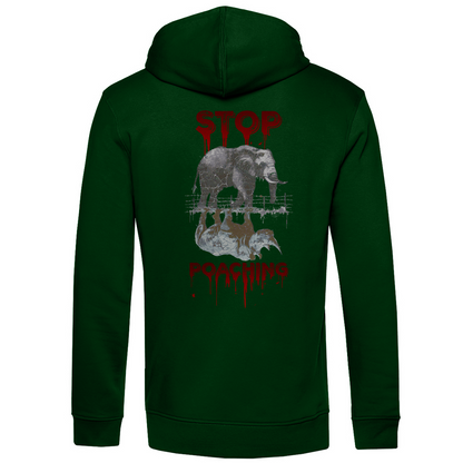 Bio Premium Herren Hoodie stop poaching