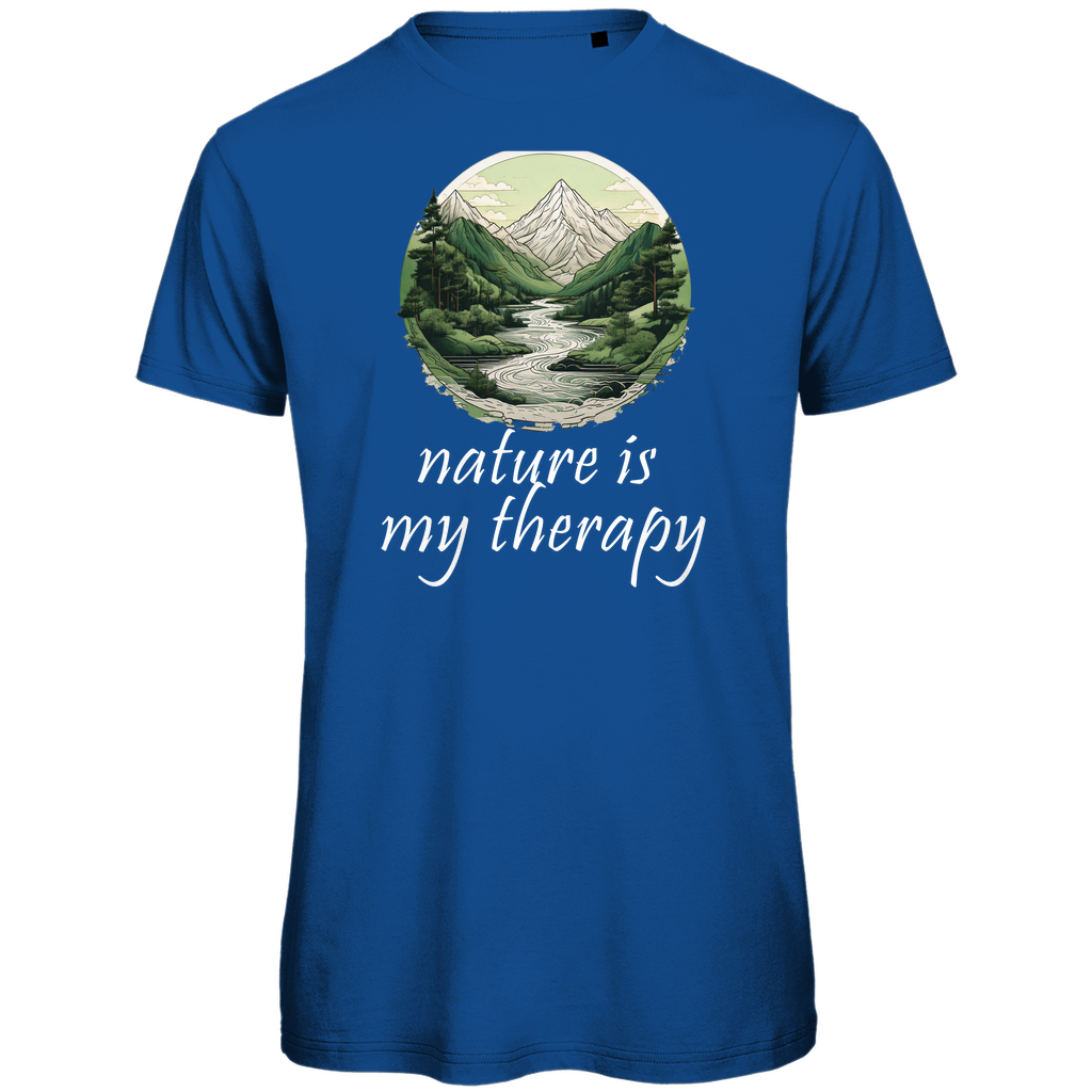 Premium organic men's T-shirt therapy
