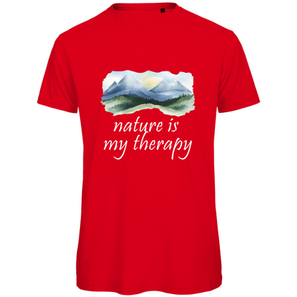 Premium organic men's T-shirt therapy