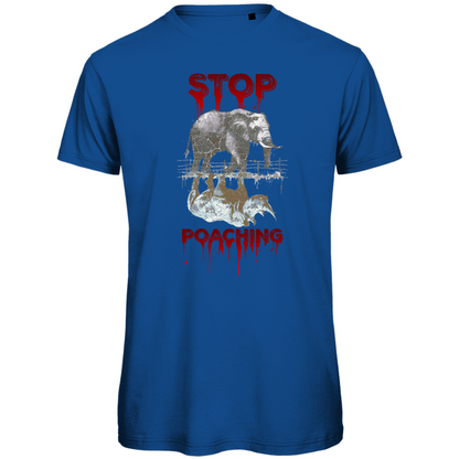 Premium organic men's T-shirt stop poaching