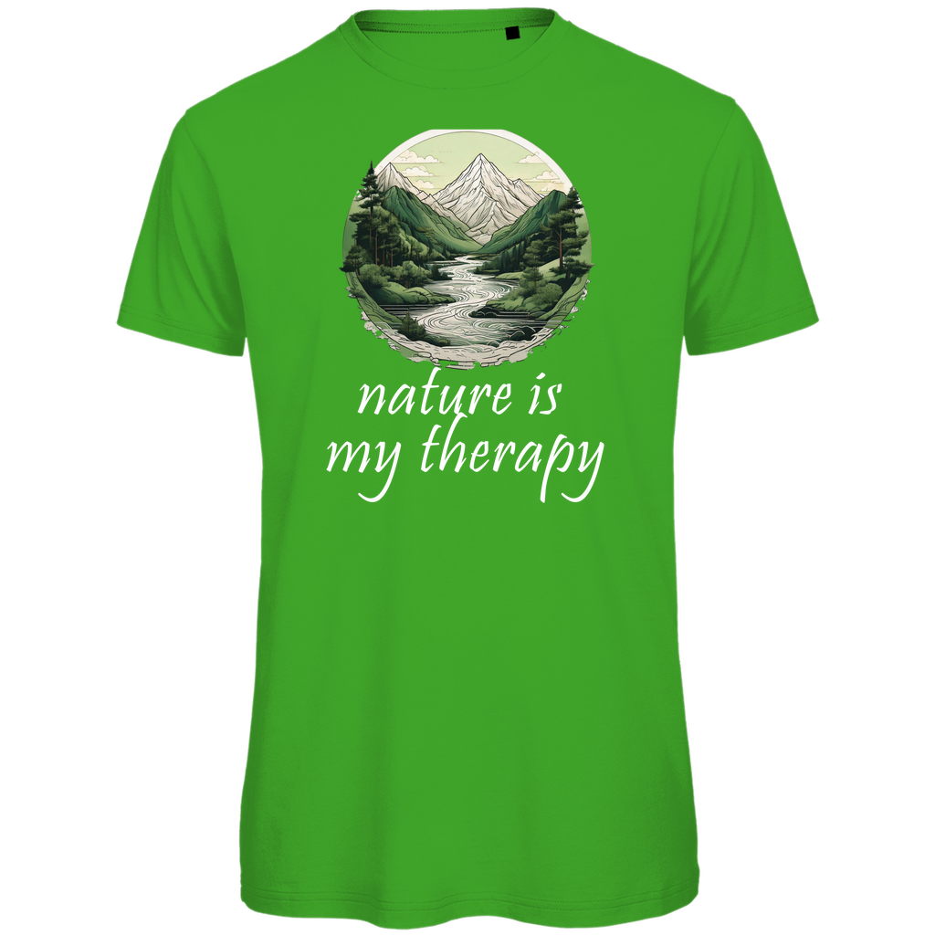 Premium organic men's T-shirt therapy