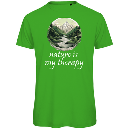 Premium organic men's T-shirt therapy