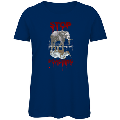 Premium Bio Damen T-Shirt stop poaching