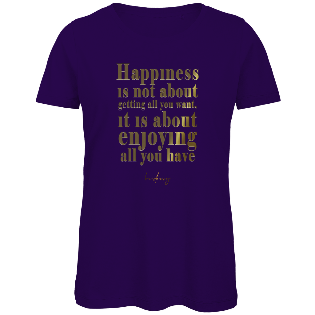 Premium Bio Damen T-Shirt happiness