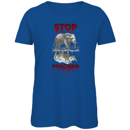 Premium Bio Damen T-Shirt stop poaching