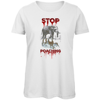 Premium Bio Damen T-Shirt stop poaching