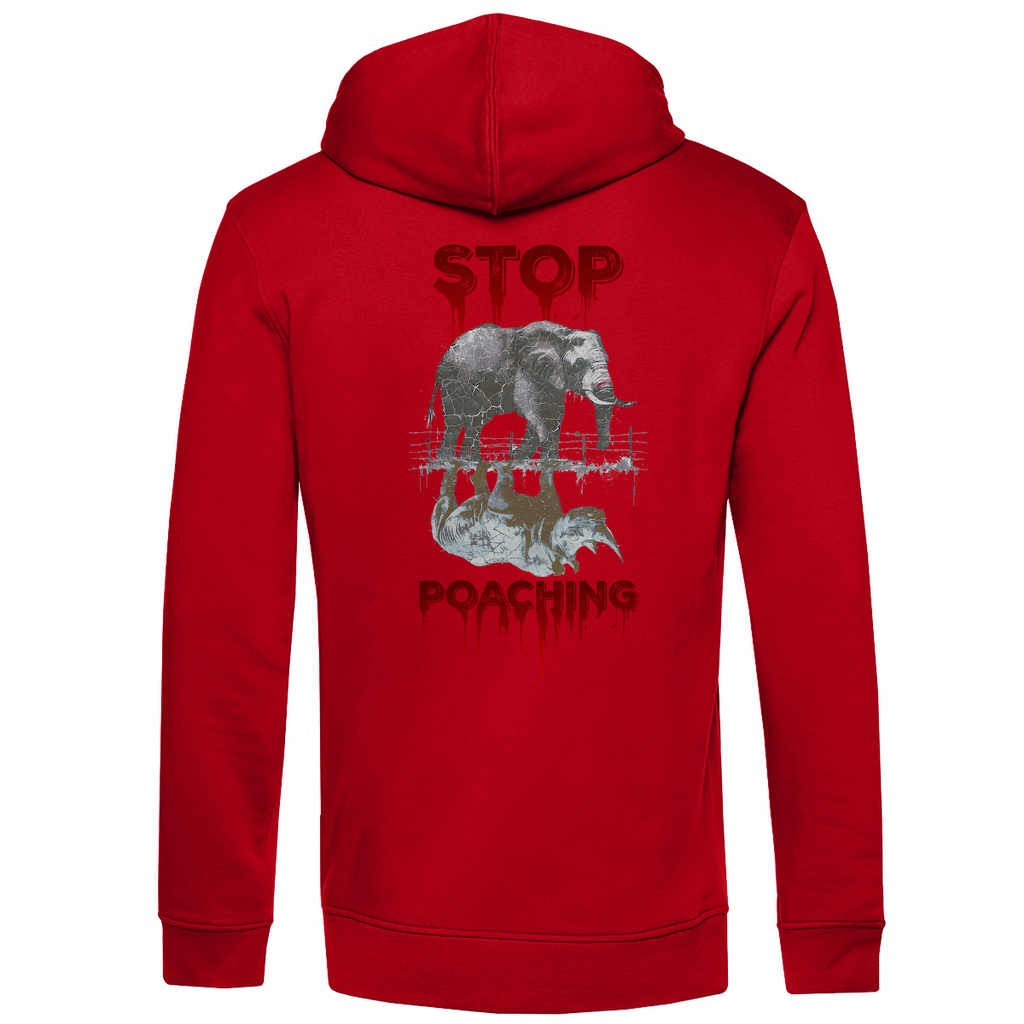 Bio Premium Herren Hoodie stop poaching