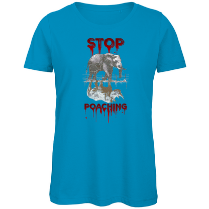 Premium Bio Damen T-Shirt stop poaching