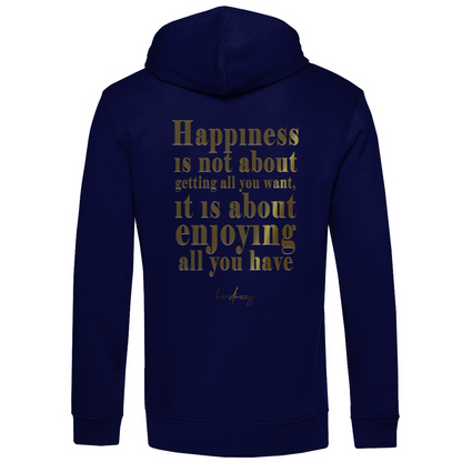 Bio Premium Herren Hoodie happiness