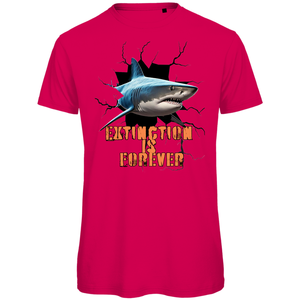 Premium organic men's t-shirt shark