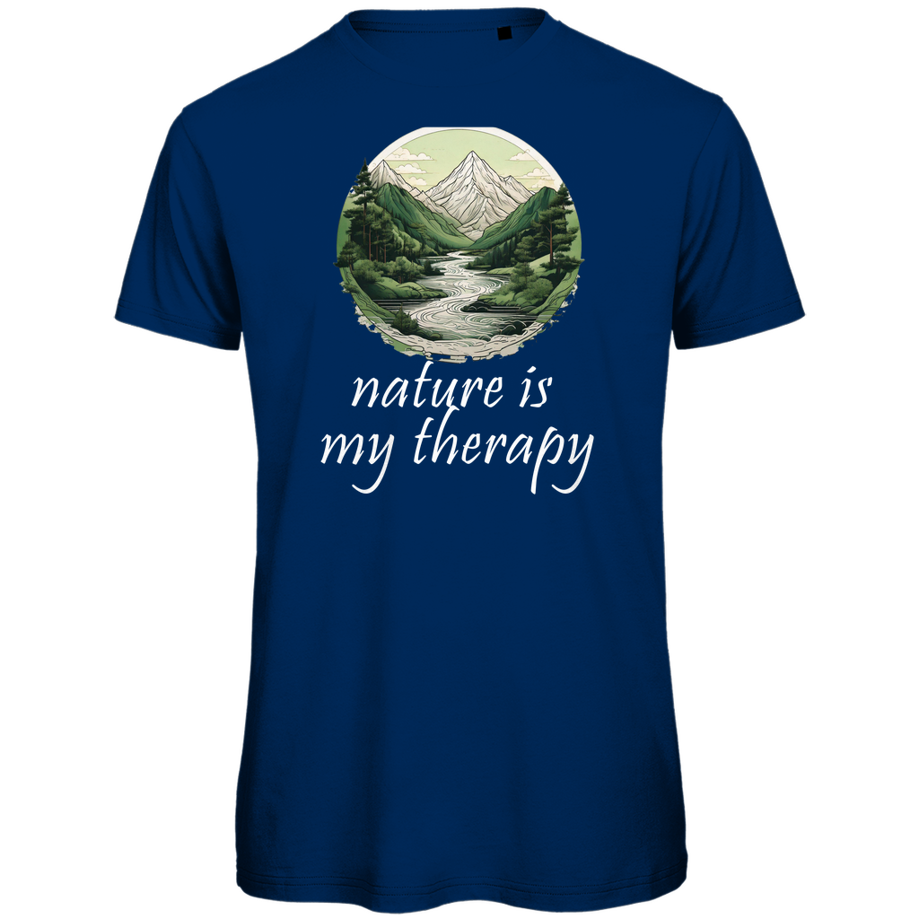 Premium organic men's T-shirt therapy