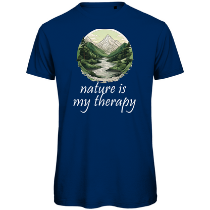 Premium organic men's T-shirt therapy