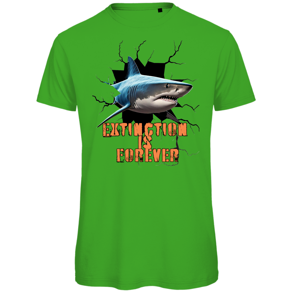 Premium organic men's t-shirt shark