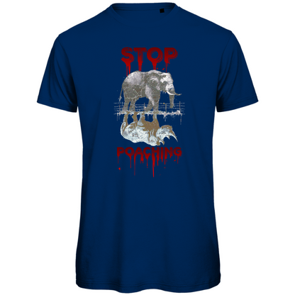 Premium organic men's T-shirt stop poaching