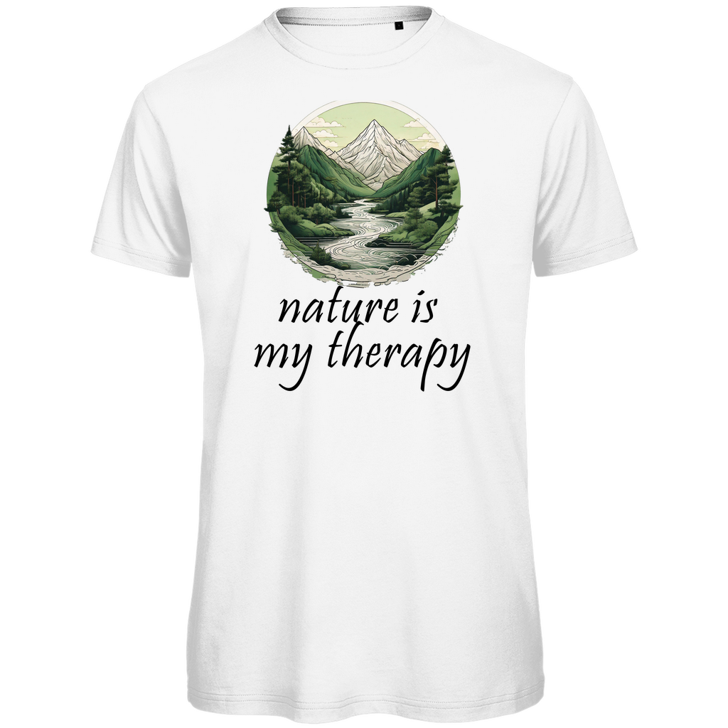 Premium organic men's T-shirt therapy