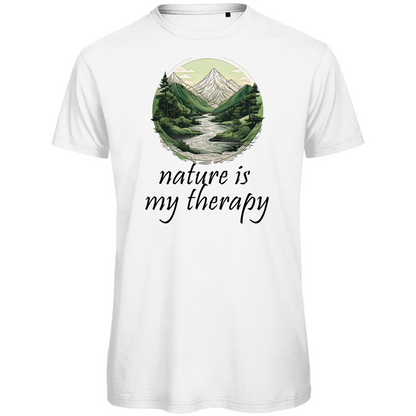 Premium organic men's T-shirt therapy