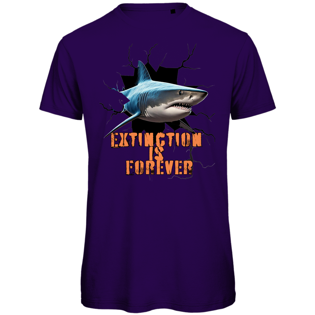 Premium organic men's t-shirt shark