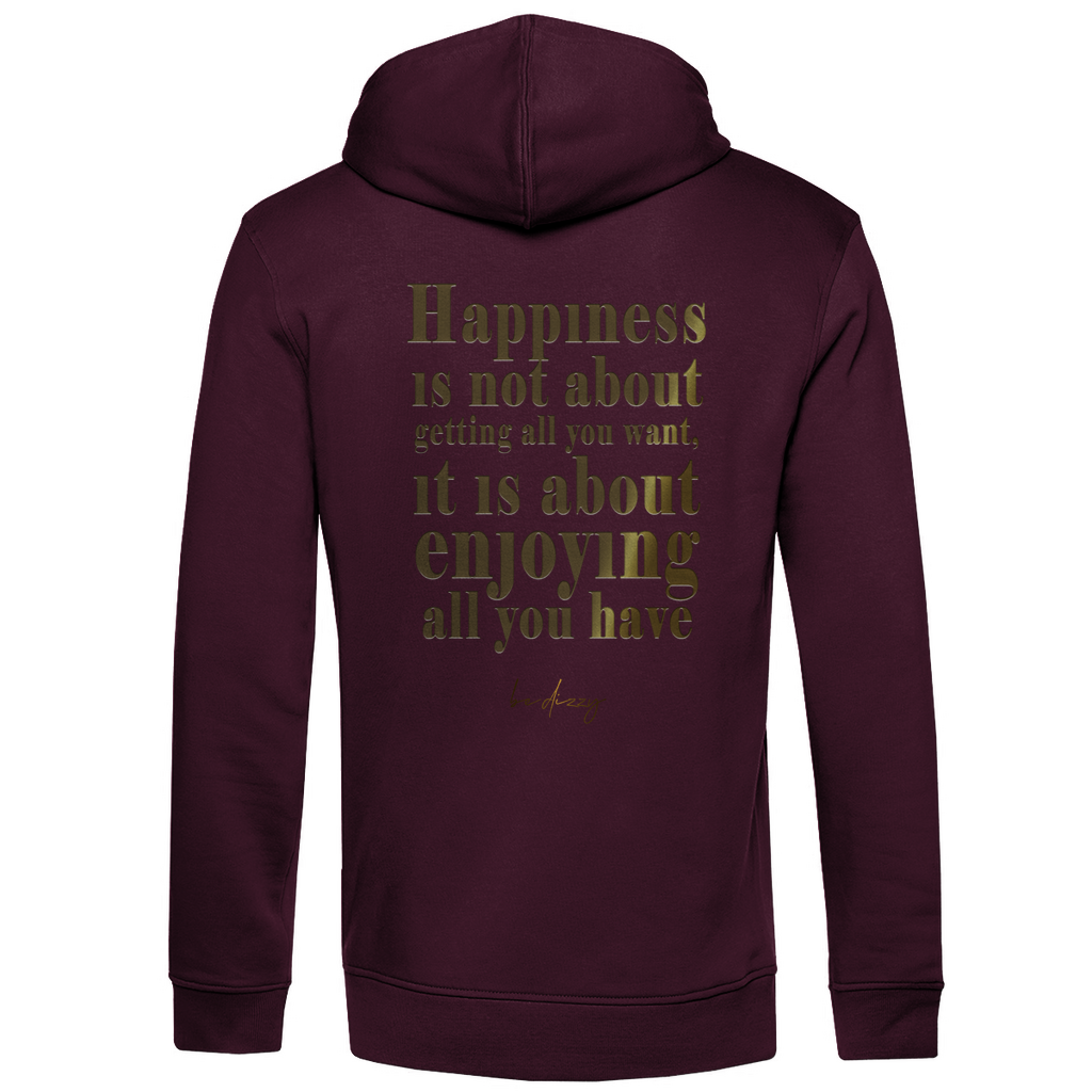 Bio Premium Herren Hoodie happiness