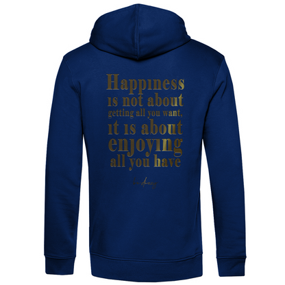 Bio Premium Herren Hoodie happiness