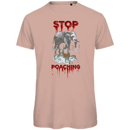 Premium organic men's T-shirt stop poaching
