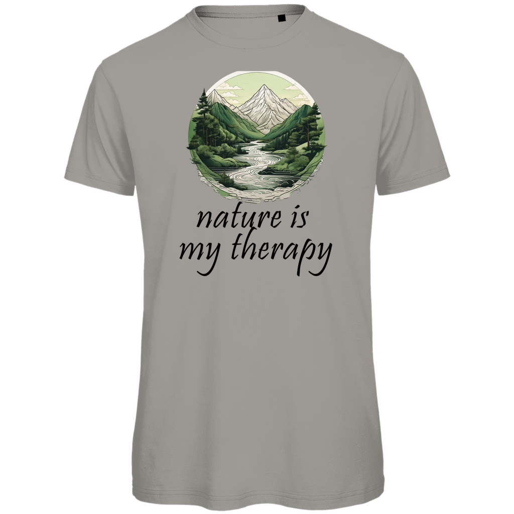 Premium organic men's T-shirt therapy