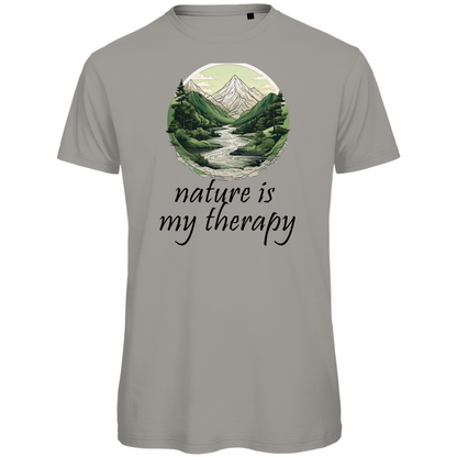 Premium organic men's T-shirt therapy
